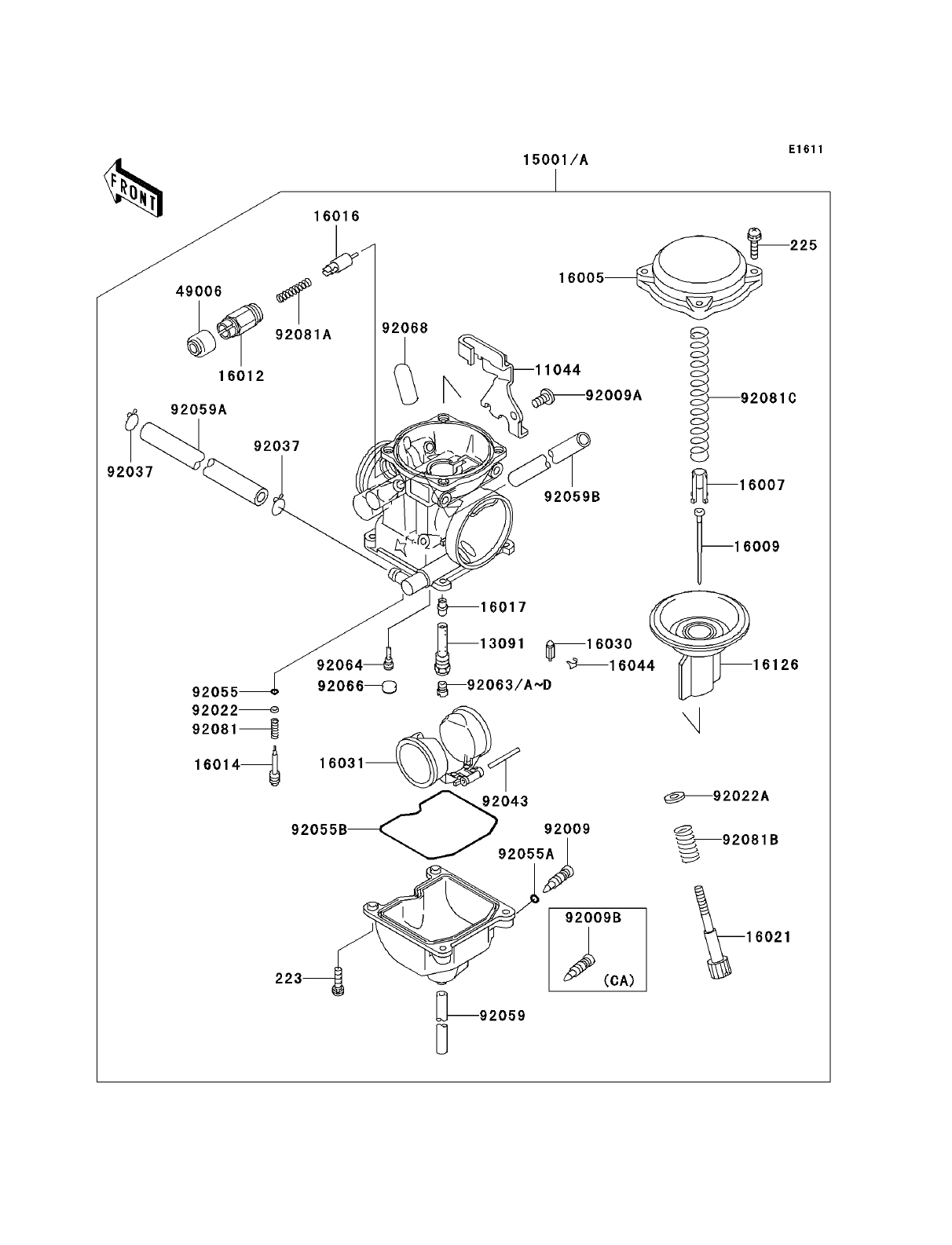 Kawasaki KLR250  Kawasaki KLR250 Parts Diagrams