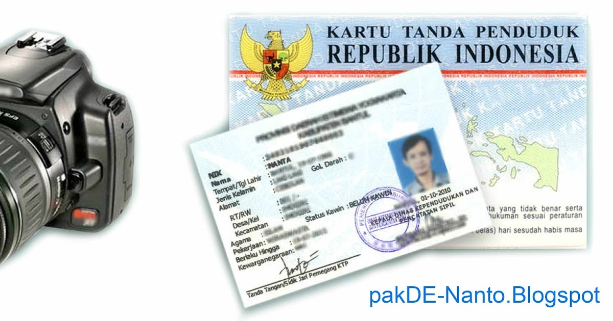 Syarat foto KTP  PAKDE NANTO