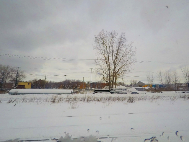 snowy scene in Québec, Canada