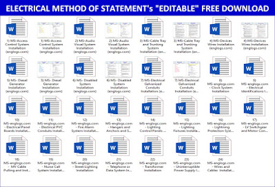 Electrical Method Statement Templates Free Download