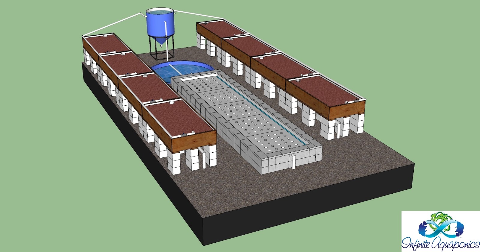 Friday SketchUp Archive [Starter Commercial Aquaponics System]