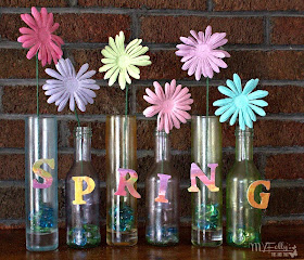 Spring Flower Vase Craft / ThisandThat  @PlaidCrafts, Micheals Store, Dollar Store