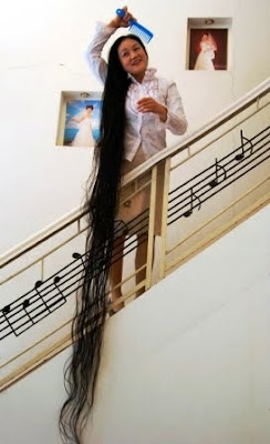 Xie Qiuping el pelo cabello mas largo del mundo