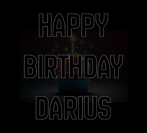 Happy Birthday Darius (Animated GIF)