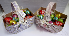 Folded gift baskets