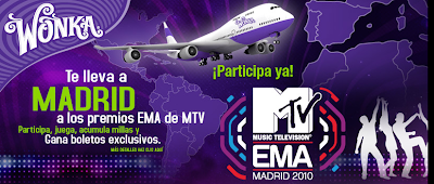 concurso wonka viaje EMA MTV Madrid