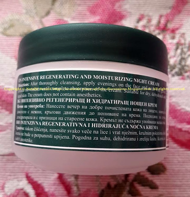 CANNABIS Night Cream by VICTORIA BEAUTY, PERSONAL PRODUCT REVIEW AND PHOTOS - NATALIE BEAUTE