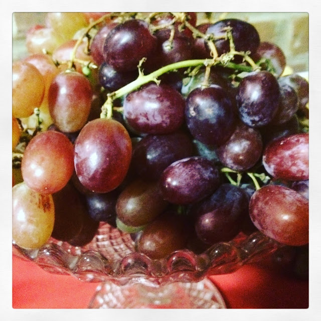 grapes in a Victorian glass bowl #50bestpass