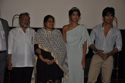 Shahid Kapoor And Sonam Kapoor At Mausam Trailer Launching Party