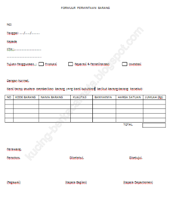 Anggie's Blog: Membuat Formulir Permintaan Barang