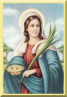 Devotional image of Saint Lucy, artist unknown - PD-1923