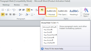 Solusi dan Cara Menghilangkan Paragraph Mark (¶) di Word (Microsoft Word)