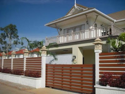 Pagar rumah mewah minimalis modern