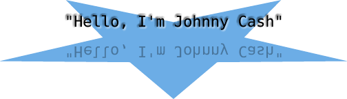 "Hello, I'm Johnny Cash"