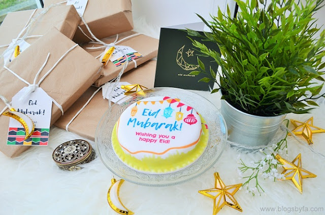 Bakerdays personalised Eid cake