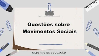 Questões sobre Movimentos Sociais