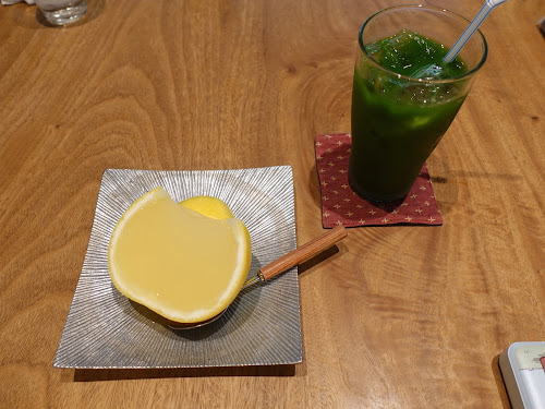 Oimatsu Arashiyama 老松 嵐山店 [Kyoto, JAPAN] - century-old Japanese confectionery cafe signature Bankantou (晚柑糖) matcha dessert drinks