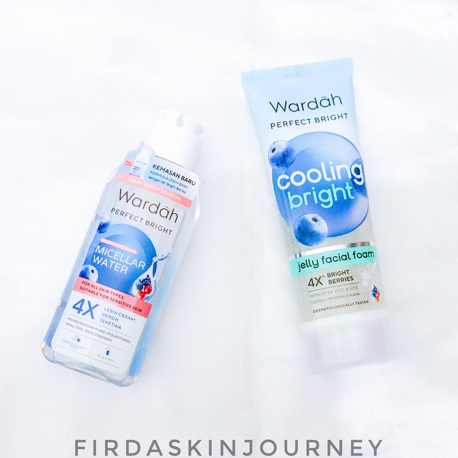 Review Wardah Perfect Bright Cleansing Duo, Micellar Water & Jelly Facial Foam