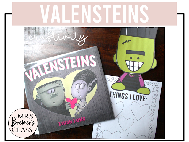 Valensteins book activities unit with literacy printables, reading companion activities, lesson ideas, and a craft for Kindergarten and First Grade