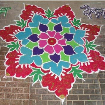 Easy and Beautiful Rangoli Designs