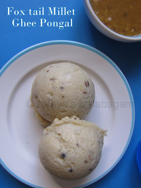 Foxtail Millet Ghee Pongal Recipe
