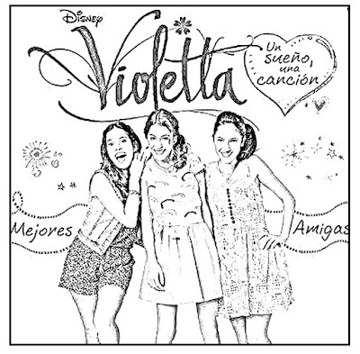 Desenhos para colorir da Violetta – Imagens para imprimir