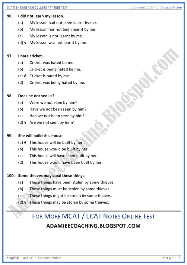 ecat-english-active-and-passive-voice-mcqs-for-engineering-college-entry-test