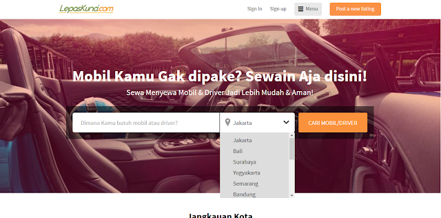 Lepaskunci.com: Rental Mobil dan Driver Jadi Mudah!