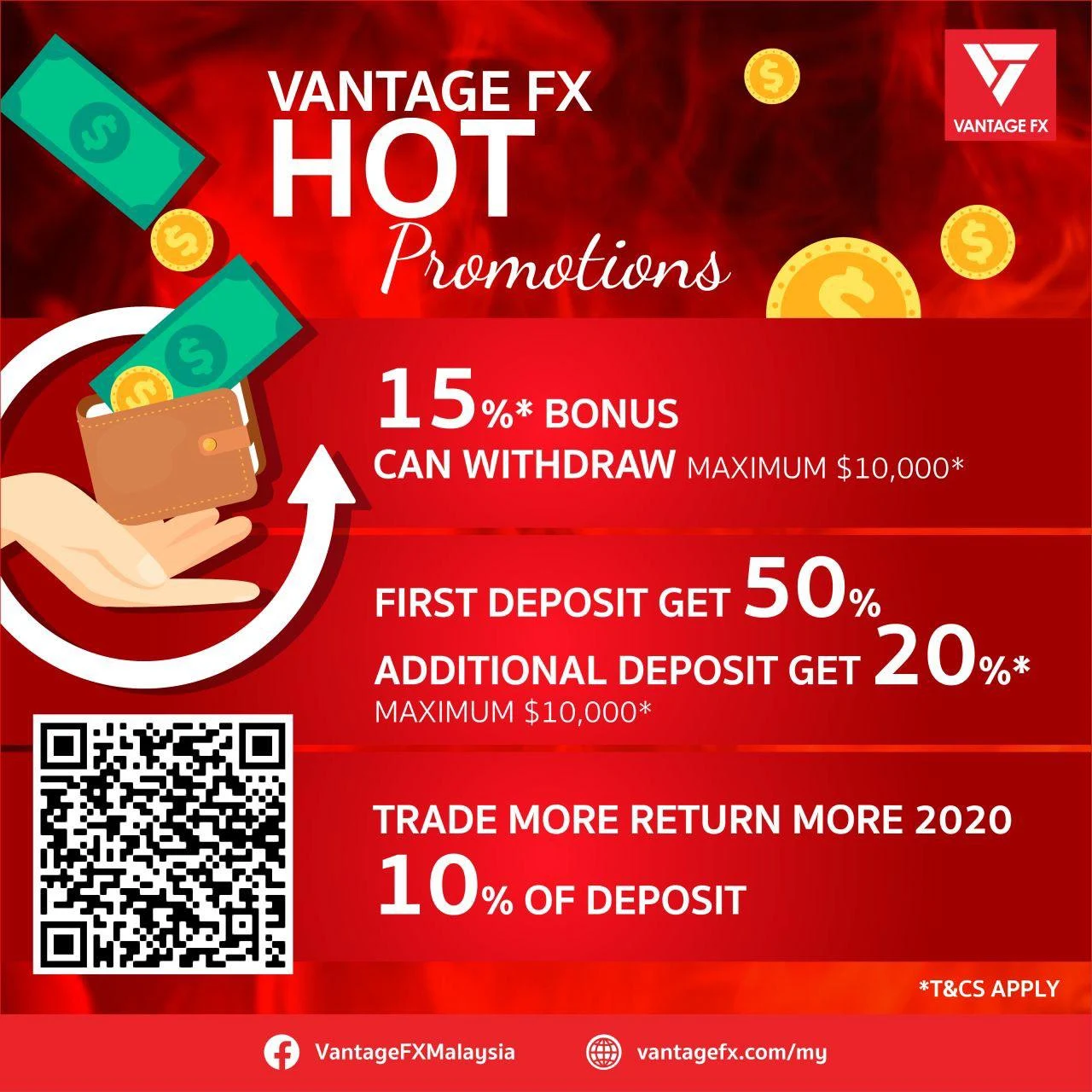 Bonus Deposit Vantage FX 50% - Deposit $50 Get Bonus $25