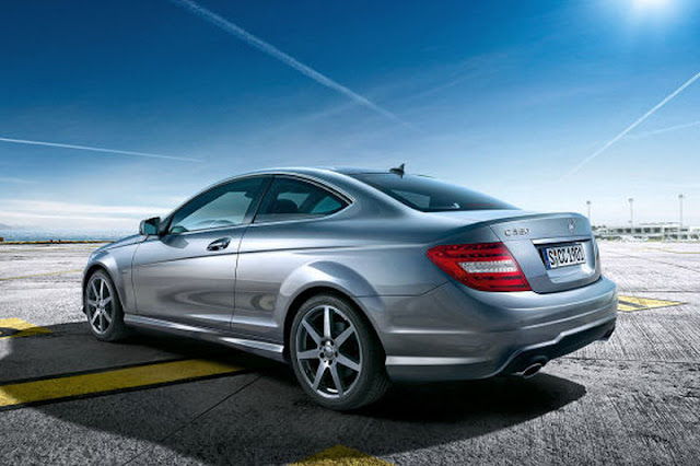 2012 mercedes benz c class coupe rear angle view 2012 Mercedes Benz C Class Coupe