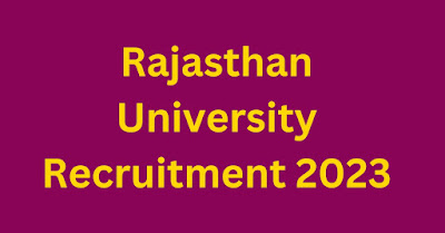 rajasthan-university-recruitment-2023