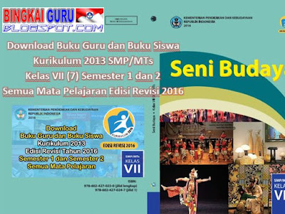  kami share dengan gratis buku Kurikulum  kemarau Download Buku Guru  beserta Buku Siswa Kurikulum 2013 SMP/MTs Kelas VII (7) Semester 1  beserta 2 Semua Mata Pelajaran Edisi Revisi 2020