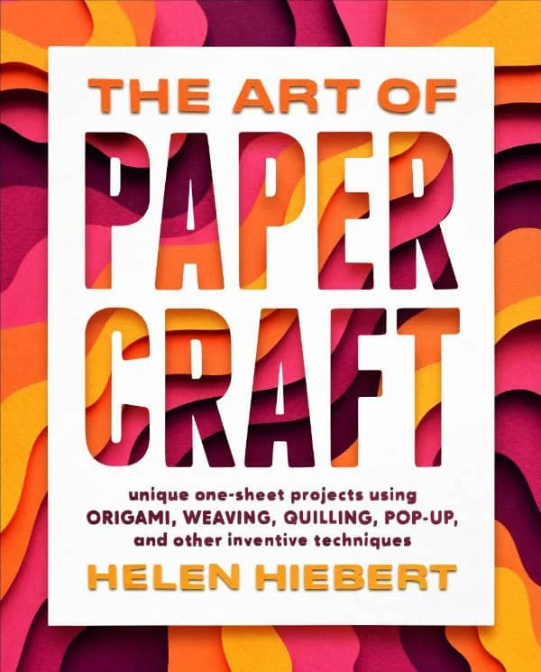 vivid color book cover, The Art of Paper Craft by Helen Hiebert