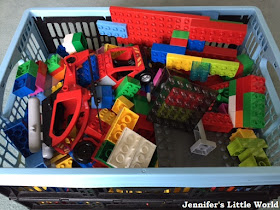 Large box of Duplo Lego