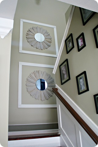 DIY sunburst mirror
