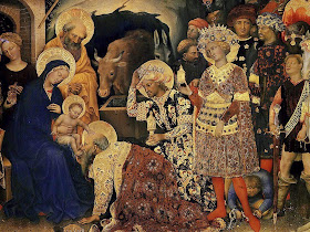 Adoração dos Magos, Gentile da Fabriano (1370-1427). Galleria degli Uffizi, Florença