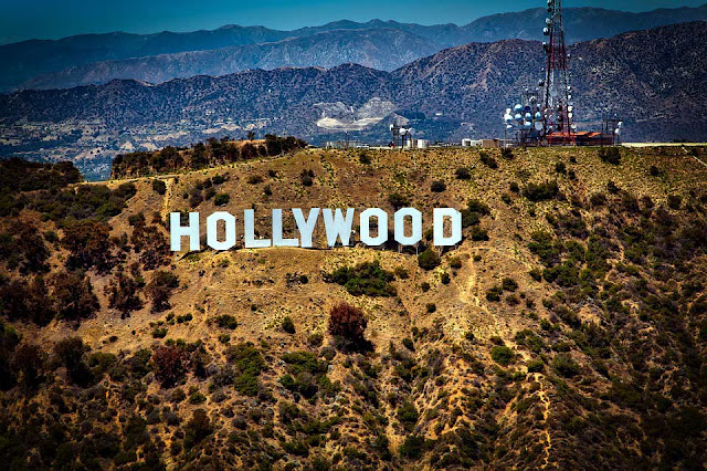 The famous sign "Hollywood" on the slope of the hill appeared in Los Angeles