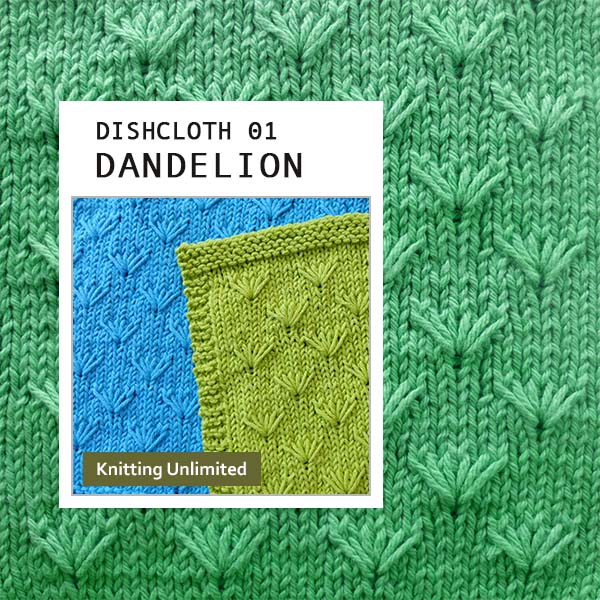 Dandelion Dishcloth. Used Lily Sugar 'n Cream yarn and size 4.5mm.