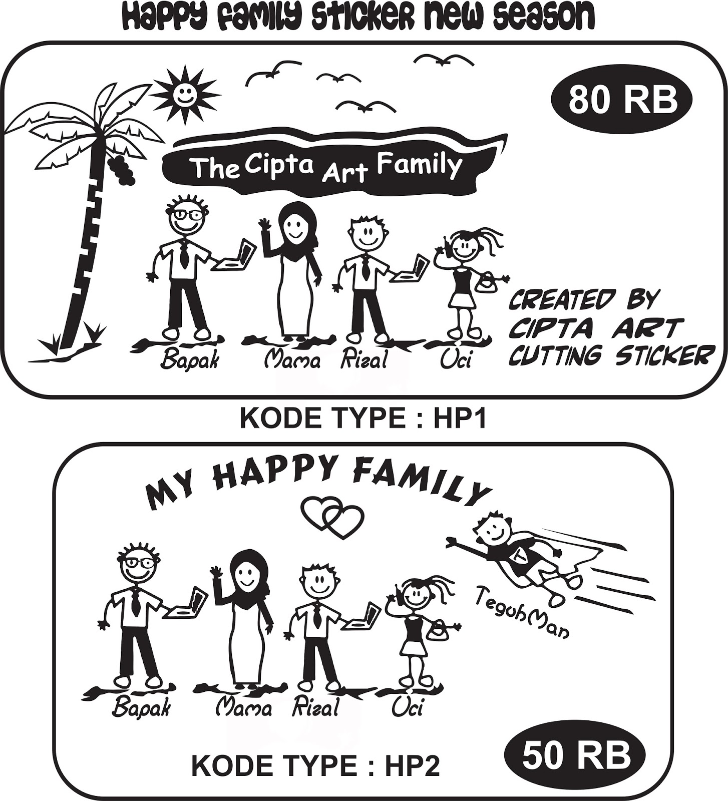 Gambar Kartun Lucu Family Pos DP BBM
