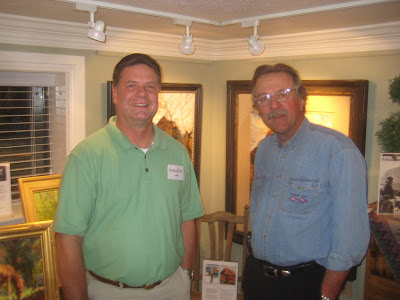 Artists Roland Lee and Craig Fetzer during the St. George Art Walk