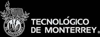 Image of the "Tecnologico de Monterrey" ITESM Logo over black background