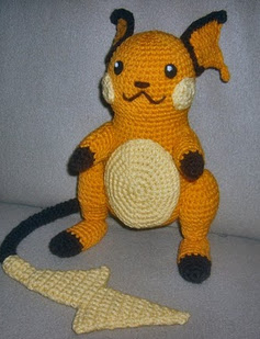 PATRON RAICHU (POKEMON) AMIGURUMI 1655