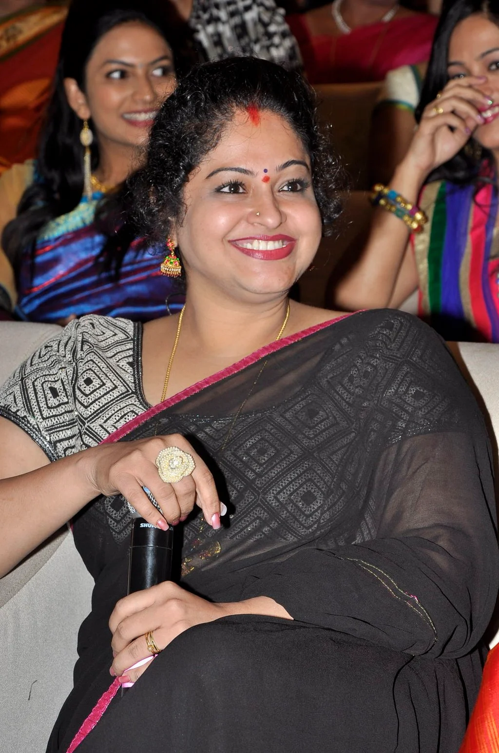 Raasi In Black Transparent Saree