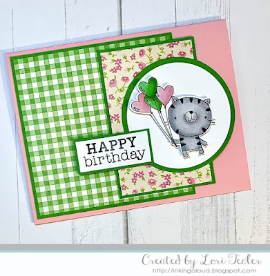 Happy Birthday card-designed by Lori Tecler/Inking Aloud-stamps from Reverse Confetti