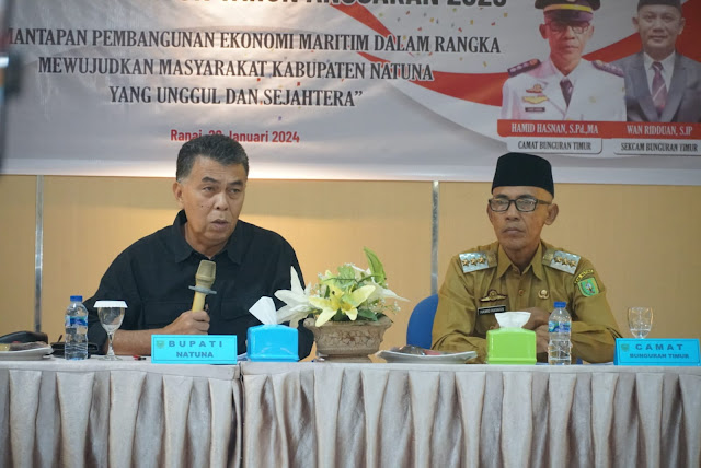 Hadiri Musrenbang Tingkat Kecamatan Bunguran Timur Tahun 2025, Ini Pesan Bupati Natuna