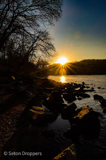 Fall sunrise over the Potomac River