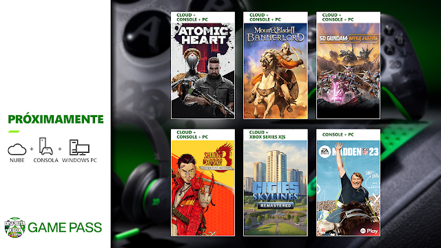 Xbox Game Pass febrero 2023 (primera quincena)