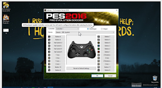 Cara setting gamepad yang tidak terdetek pada PES 2016