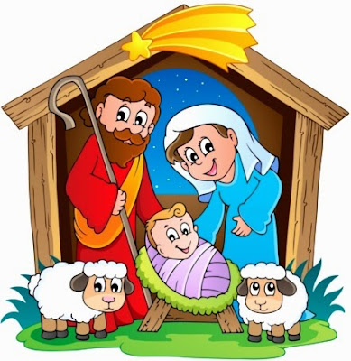 Ilustración del Nacimiento de Jesús para niños de inicial o primaria