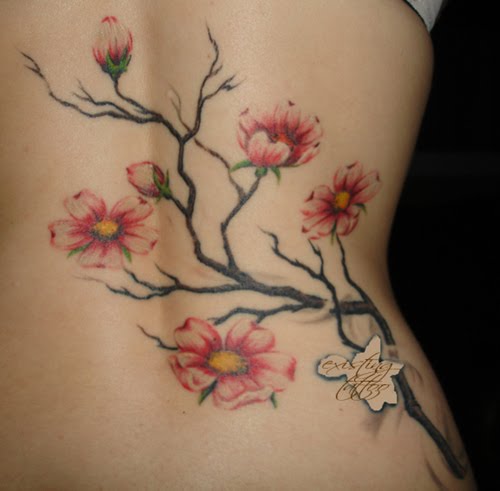 branch tattoo. blossom ranch tattoo.